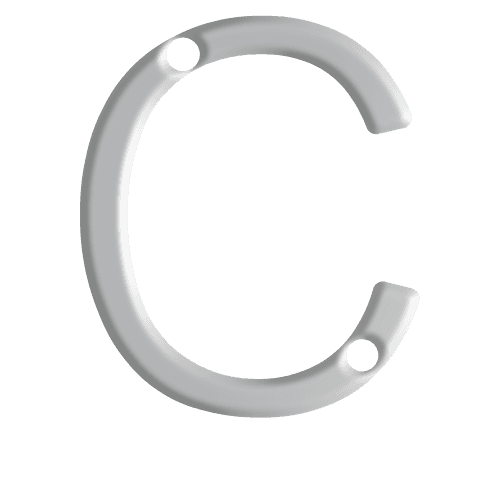 C Initial Pendant