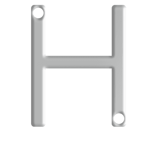 H Initial Pendant