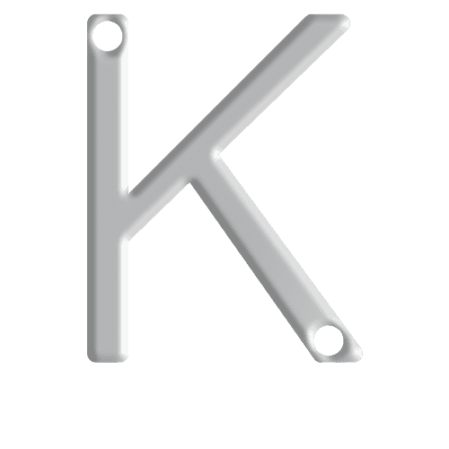 K Initial Pendant