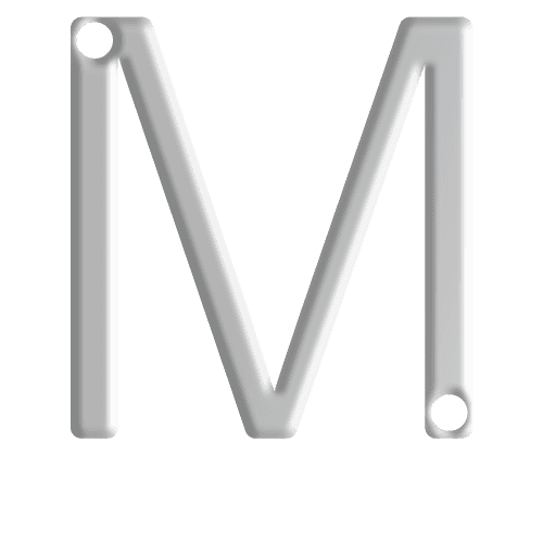 M Initial Pendant