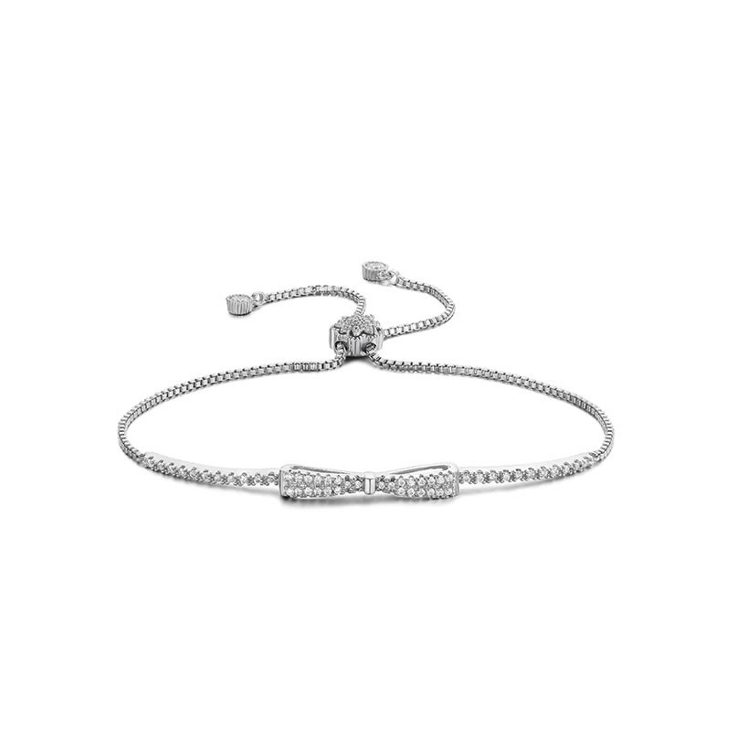 Cubic Zirconia Bow Bracelet 
