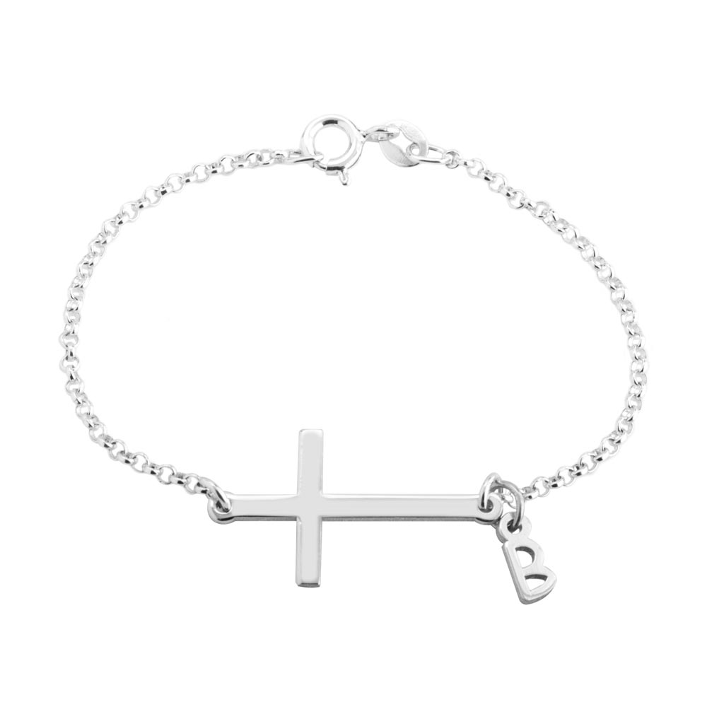 Personalised Cross Bracelet