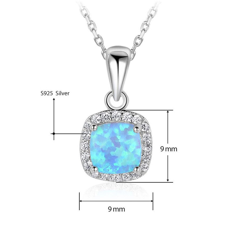 Square Opal Necklace information