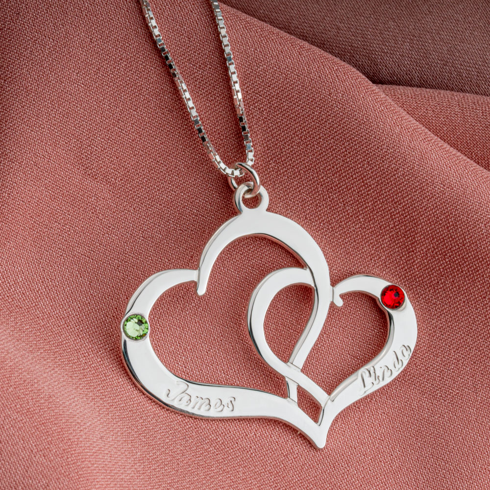 Two Heart Personalised Necklace