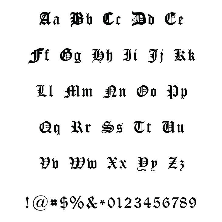 Old English Name Bracelet information