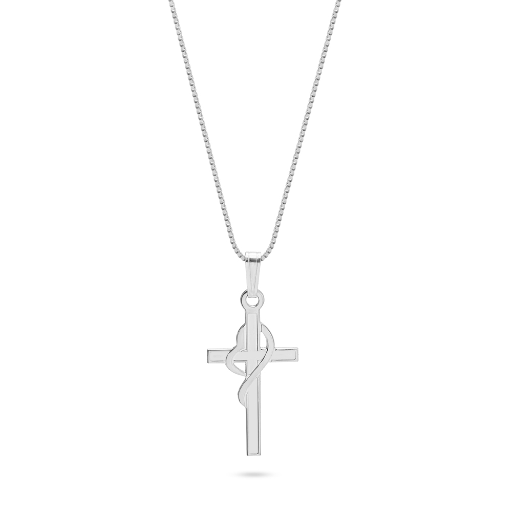 Heart Cross Necklace