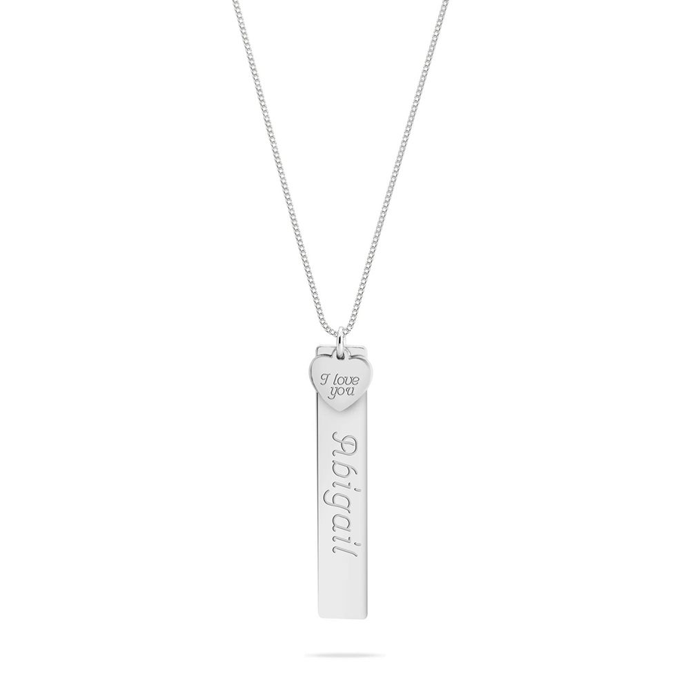 Personalised Vertical Bar Necklace