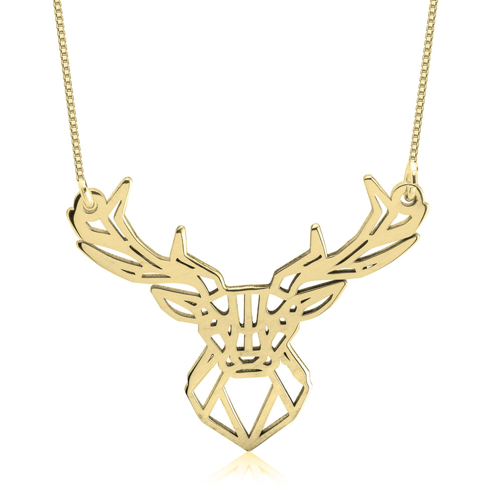 Deer Head Necklace