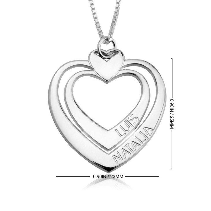Engraved Heart Necklace information
