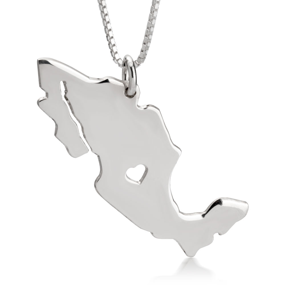 Mexico Map Necklace