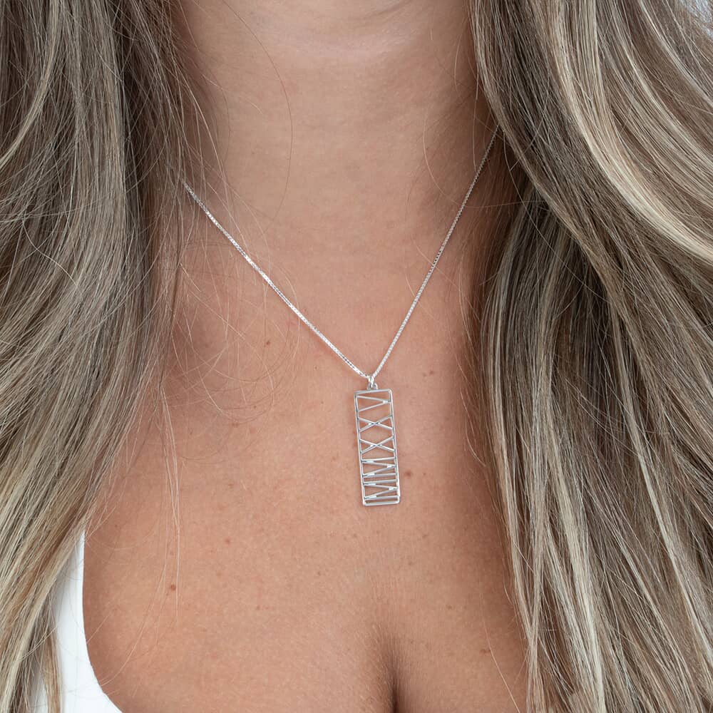 Personalised Roman Numeral Necklace