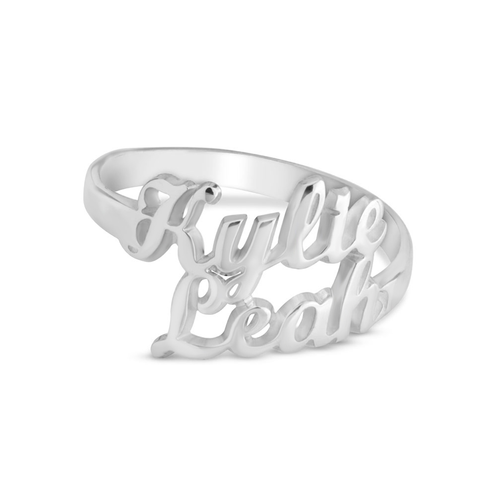 Personalised Two / Three Names Ring