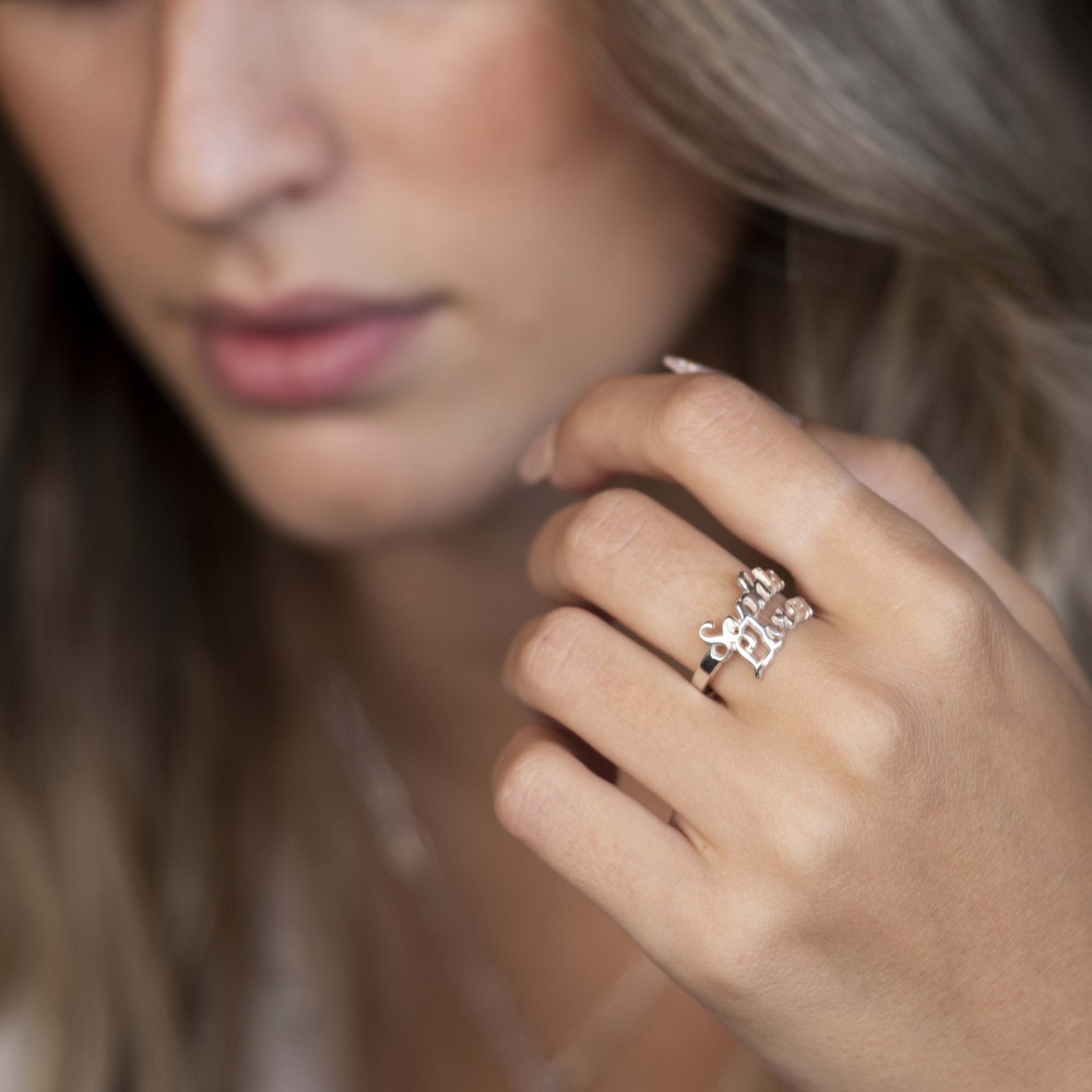 Personalised Two / Three Names Ring