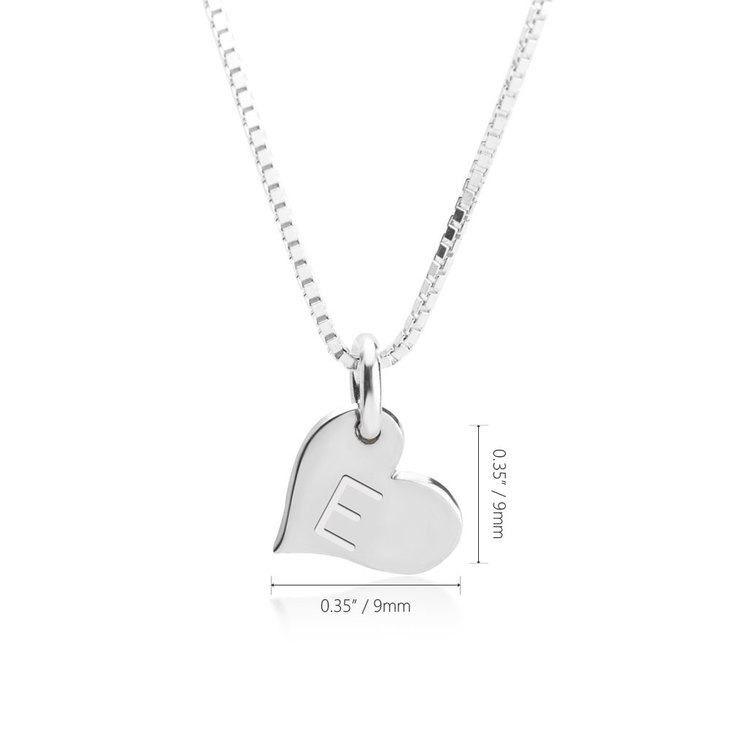 Heart Initial Necklace information