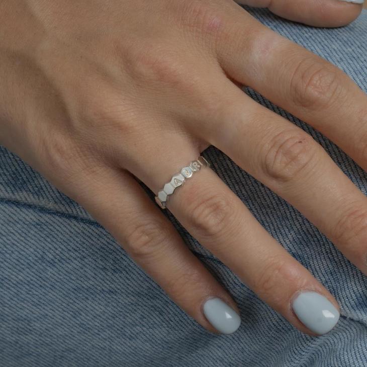 Personalised Honeycomb Ring model