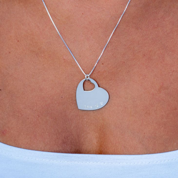 Small Cut Out Heart Necklace information
