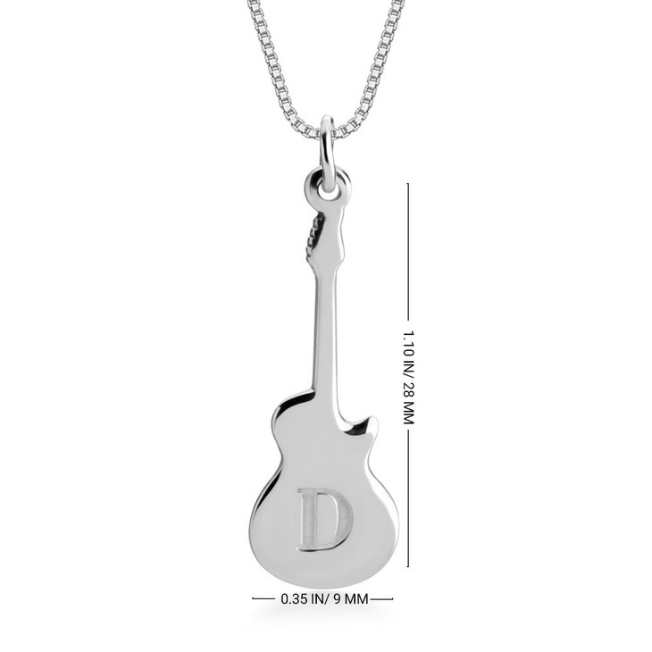 Personalised Guitar Necklace information