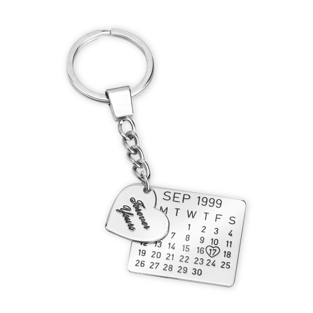 Personalised Calendar Keychain