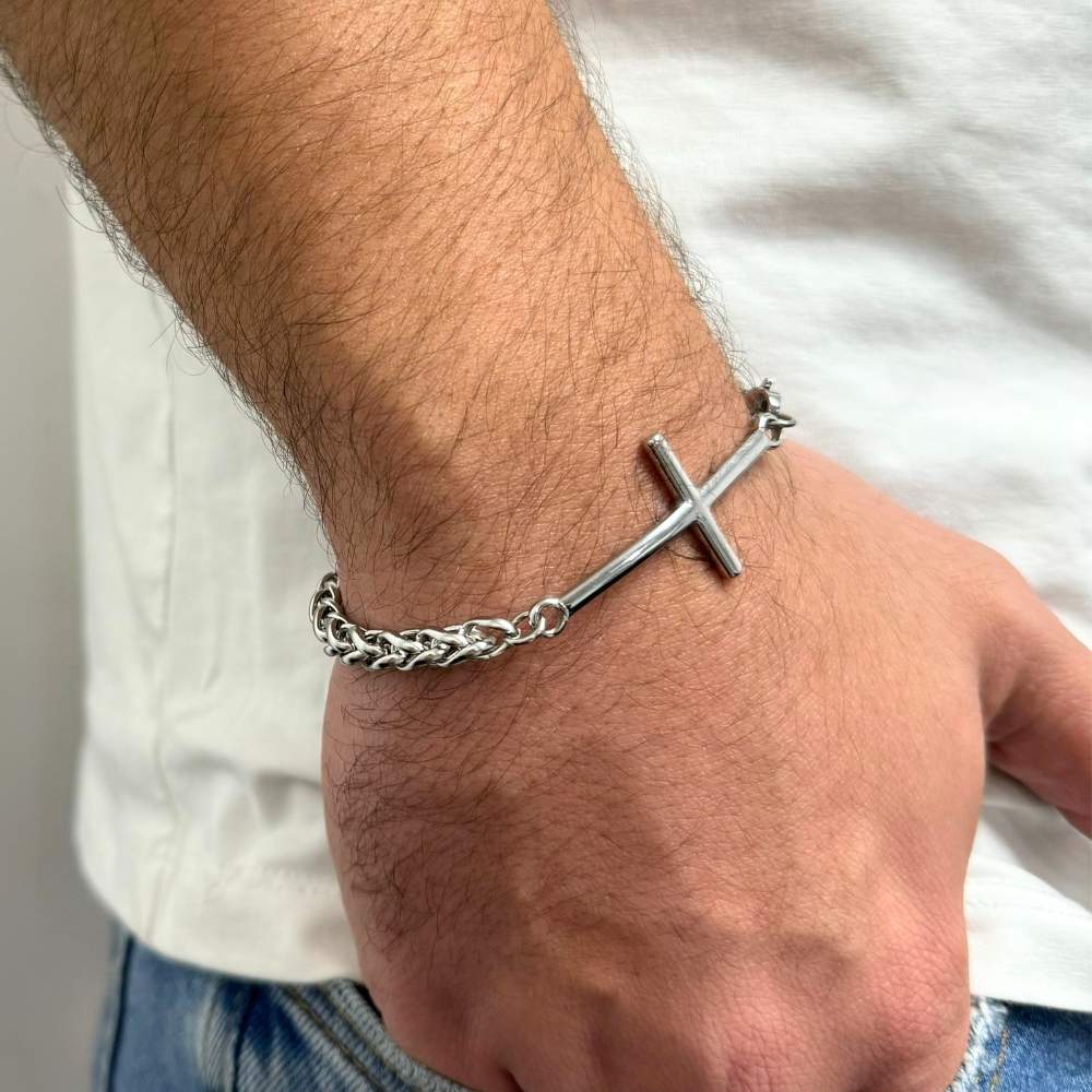 Men's Cross Bracelet