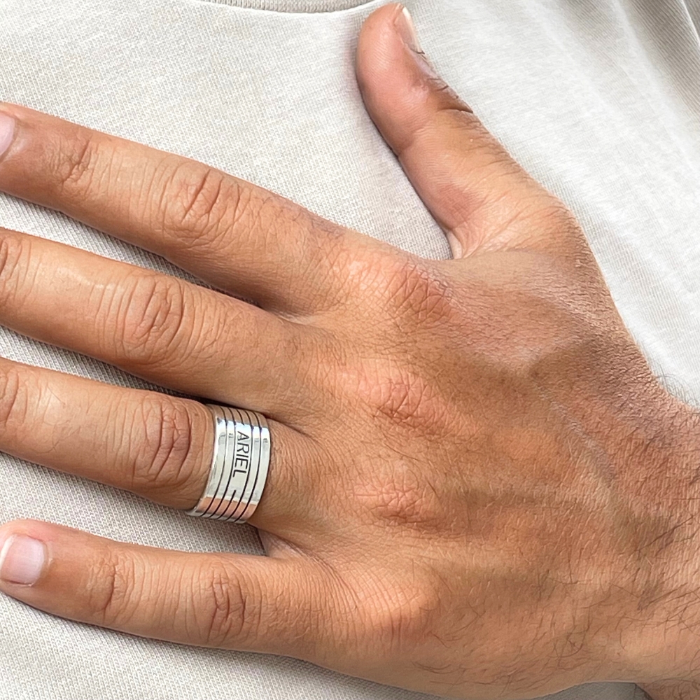 Engraved Ring for Men