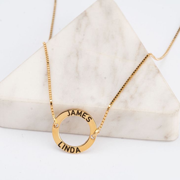 Personalised Circle Pendant Necklace information