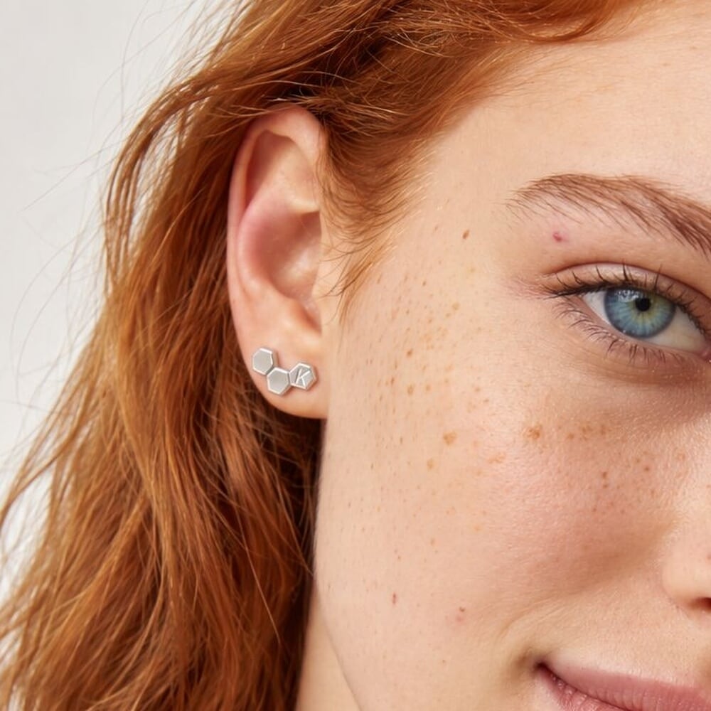 Hexagon Earrings