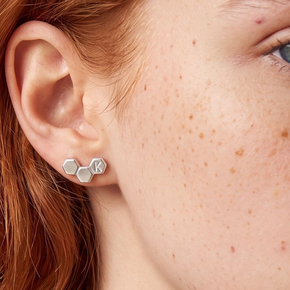 Hexagon Earrings