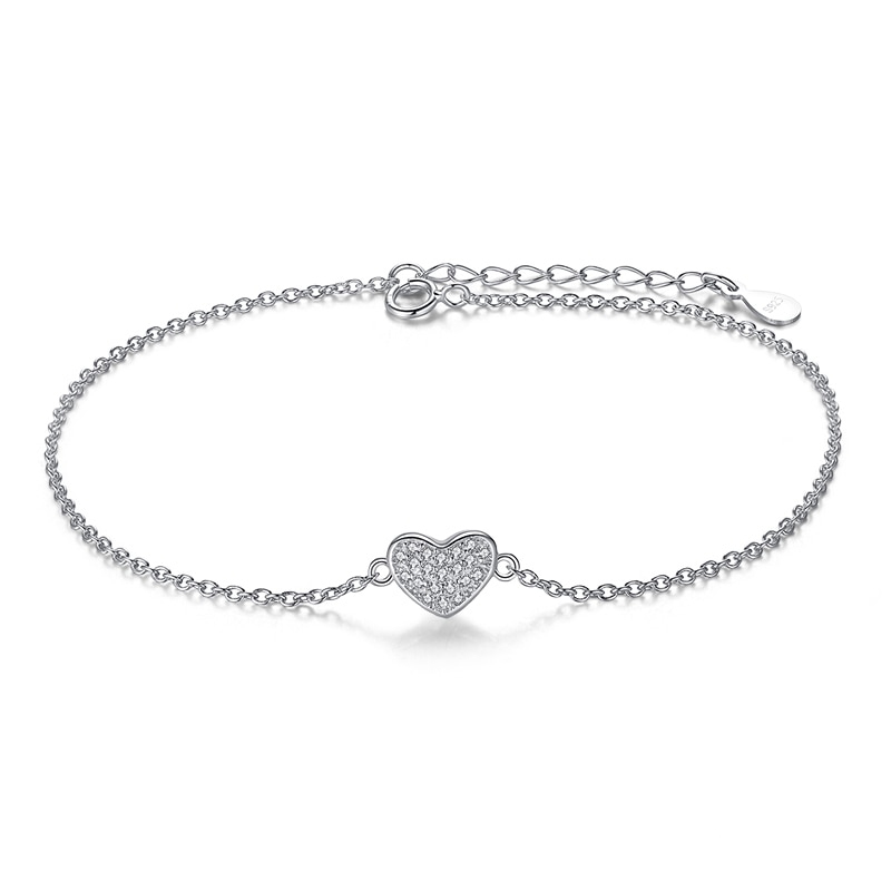 Cubic Zirconia Heart Bracelet