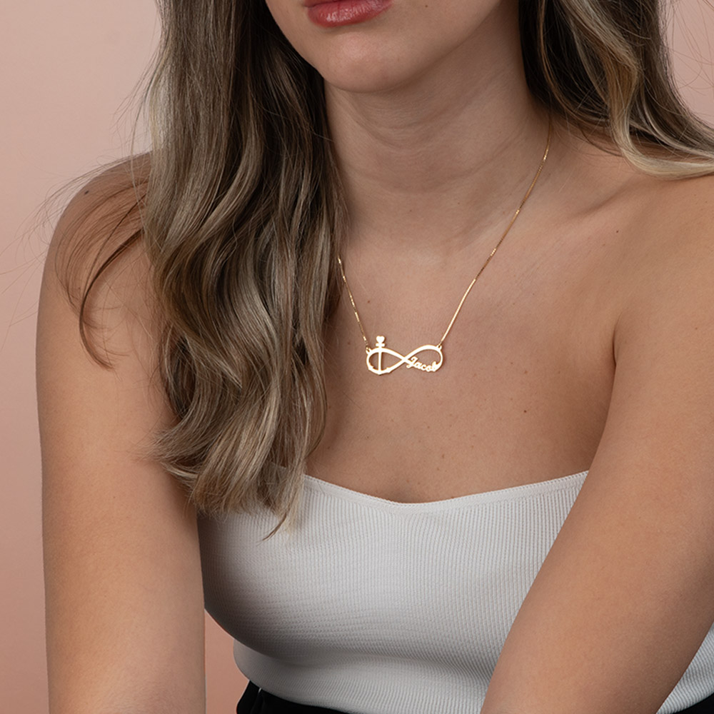 Anchor and Infinity Necklace
