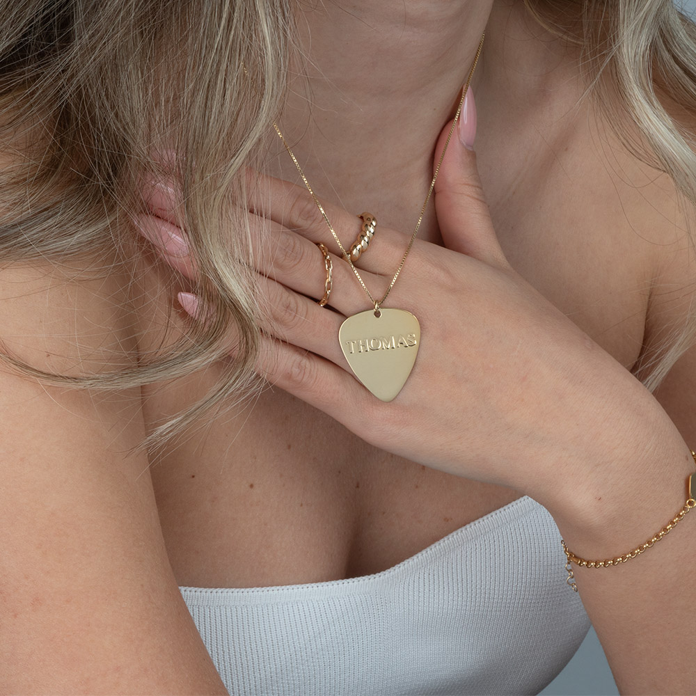 Custom Guitar Pick Necklace