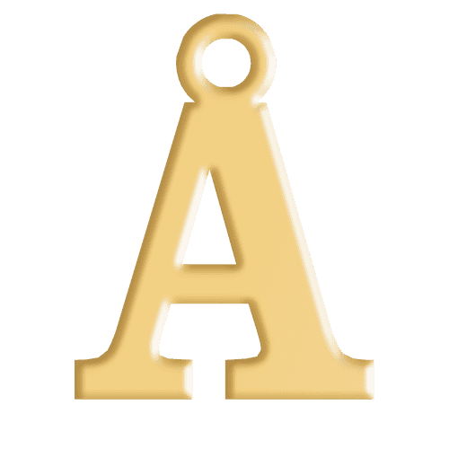 A Initial Pendant