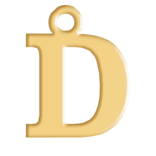D Initial Pendant