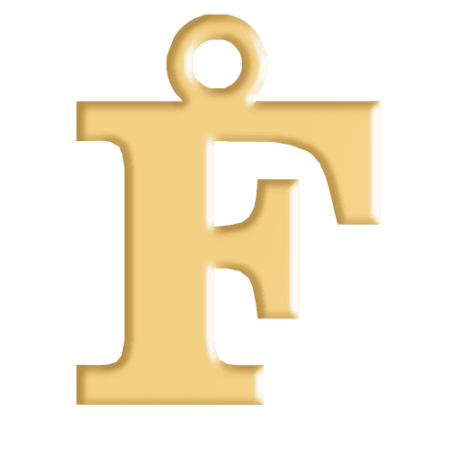 F Initial Pendant