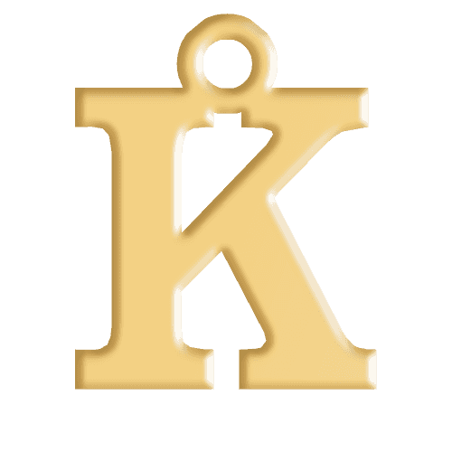 K Initial Pendant
