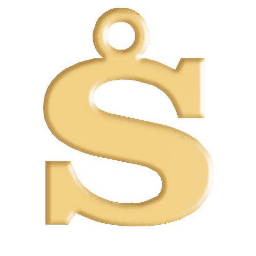 S Initial Pendant