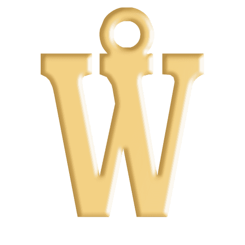 W Initial Pendant