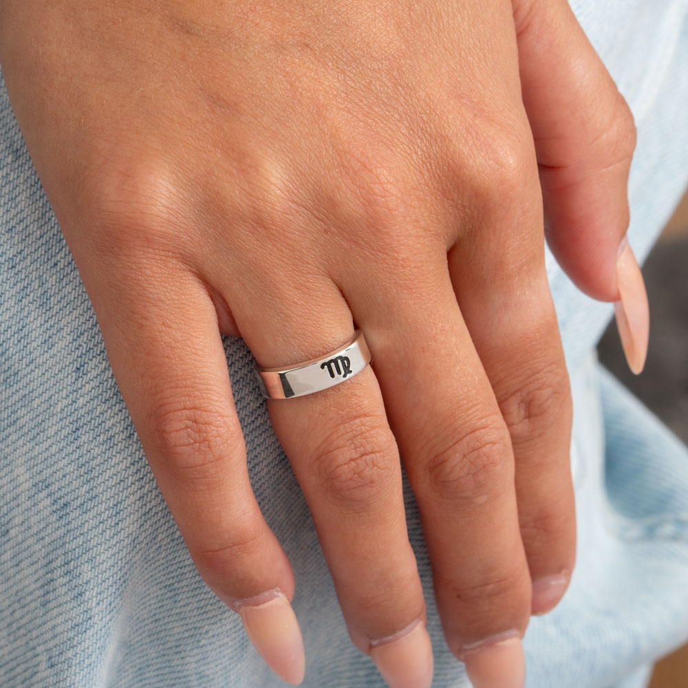 Zodiac Engraved Ring