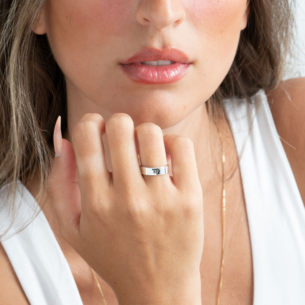 Zodiac Engraved Ring