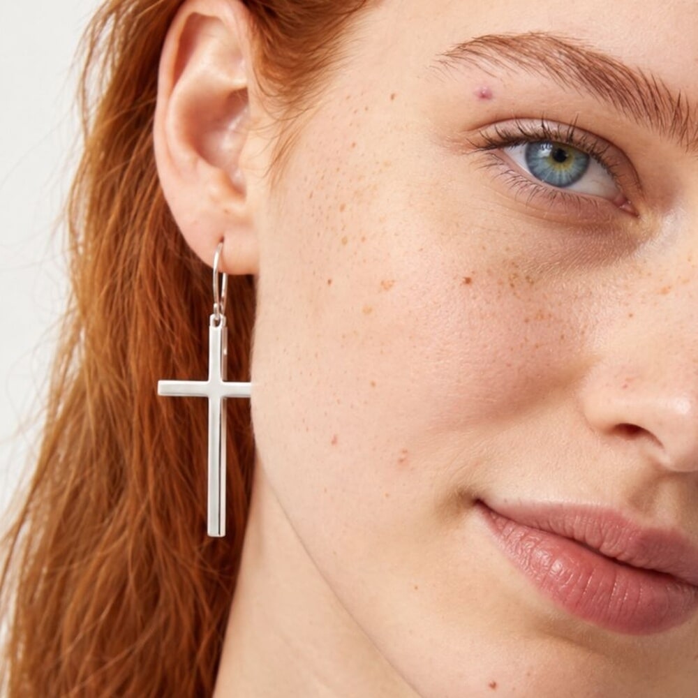 Big Cross Earrings