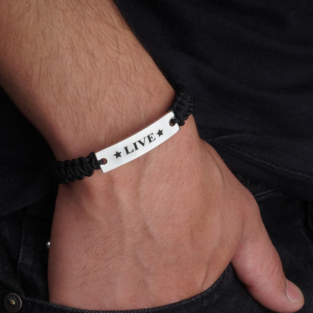 Men ID Braided Bracelet