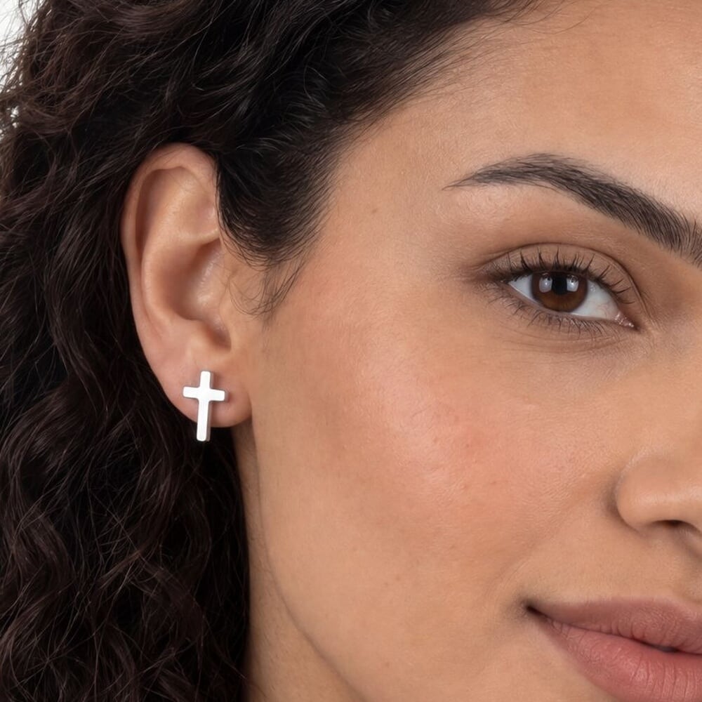 Cross Stud Earrings