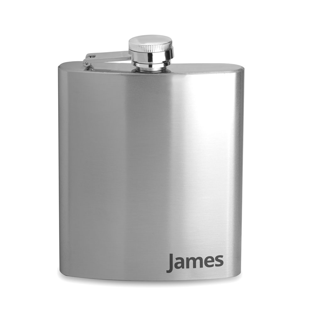 Stainless Steel Personalised Hip Flask