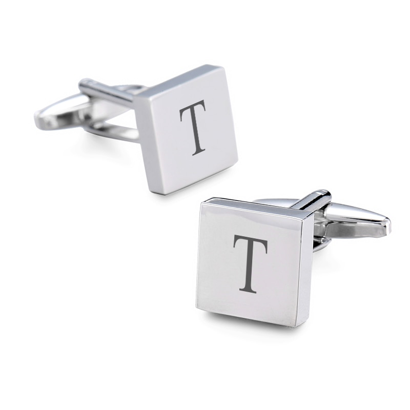 Square Engraved Cufflinks 