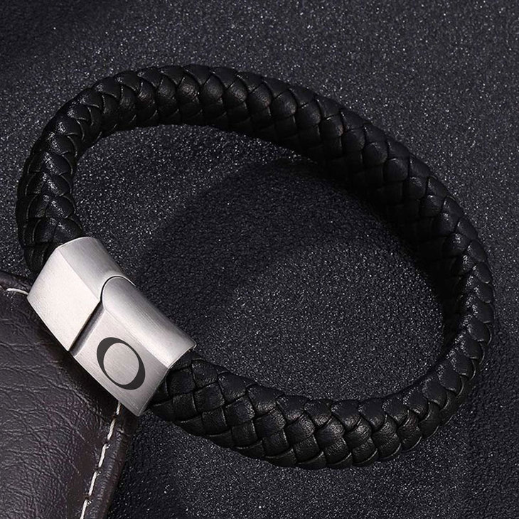 Mens Black Bracelet - Picture 7