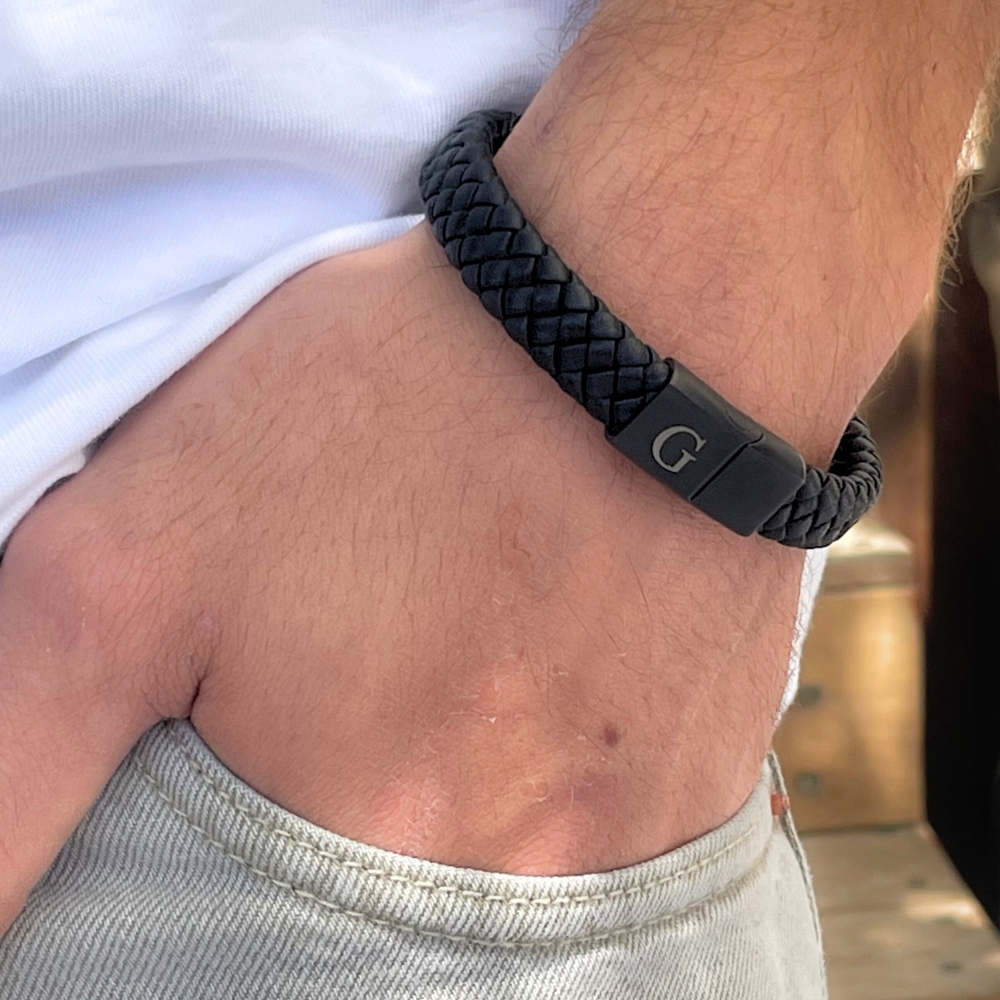 Mens Black Bracelet