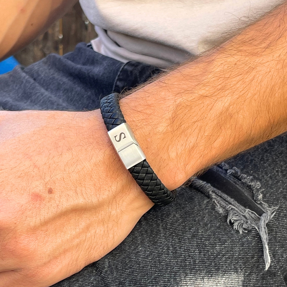 Mens Black Bracelet