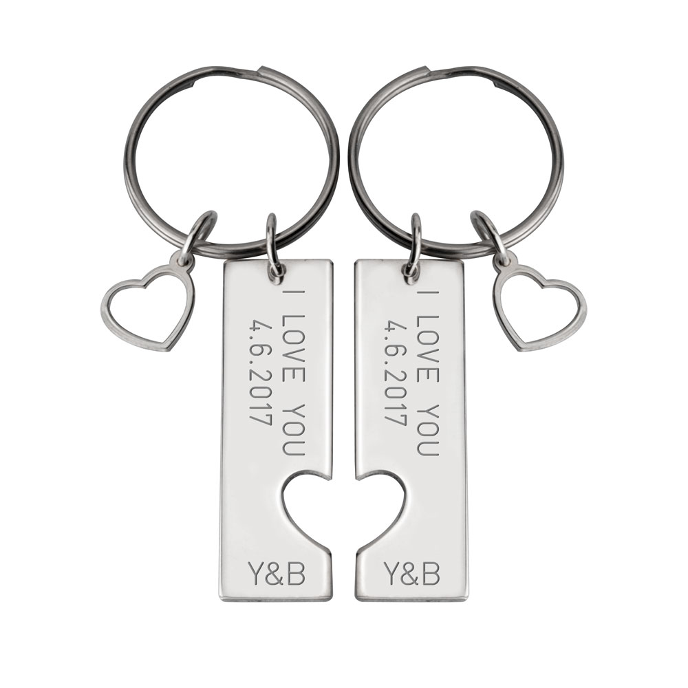 Personalised Couple Keychain