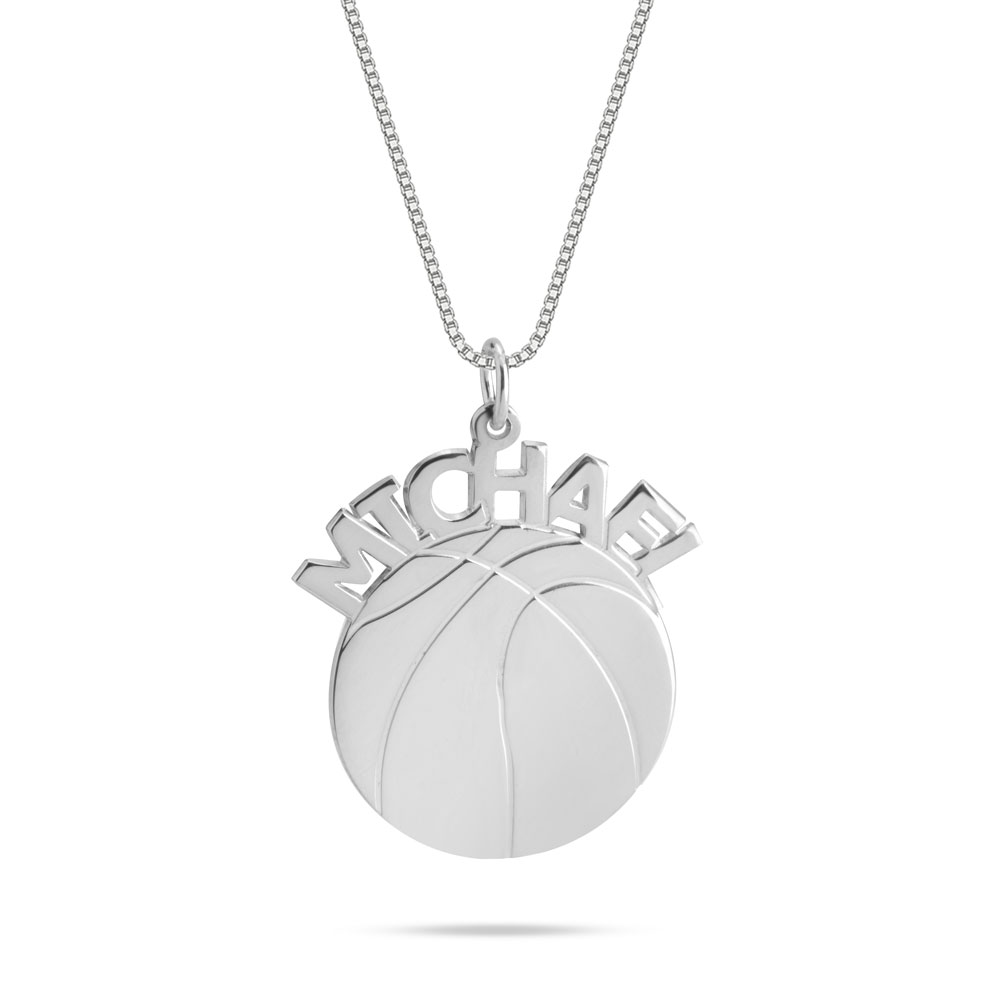Basketball Name Necklace