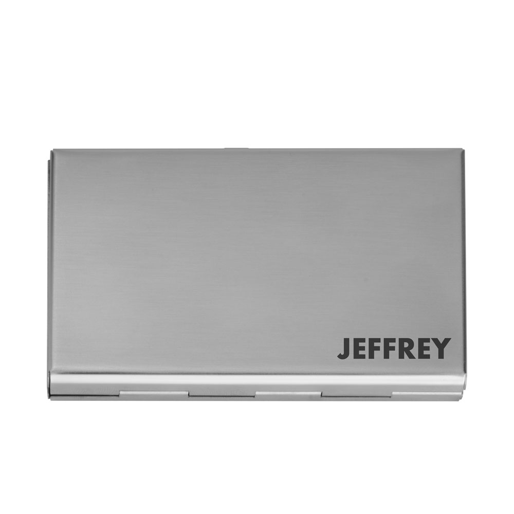 Engraved Metal Card Holder