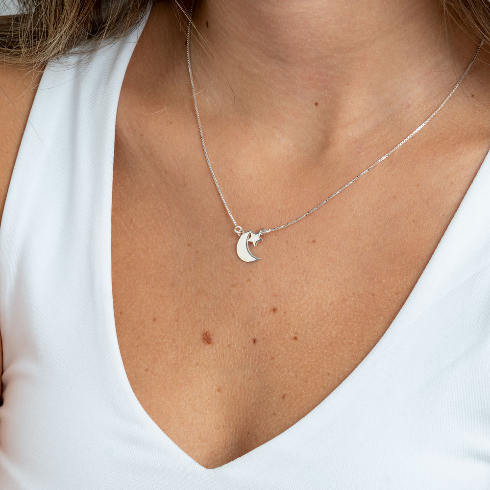 Moon & Star Necklace